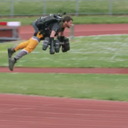 British man beats Bolt’s 100m mark in jet suit