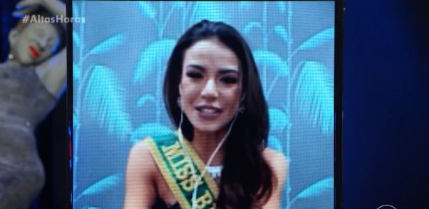 Julia Gamma wore a dress made in Paraisopolis to the Miss Universe contest