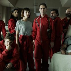 The Netflix star shines with explosions around the end of La Casa de Papel