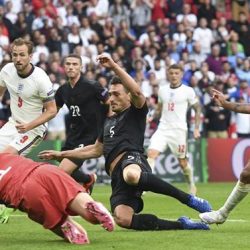 A bola – UK supporters block entry into the Rome (Euro) Olympic Stadium