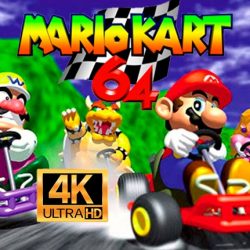 Mario Kart 64 in 4K!  F mods and creates an enhanced version of the game with improved graphics and 60 frames per second