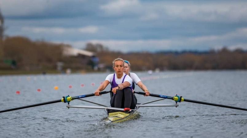 Rower Oonagh Cousins ​​in training