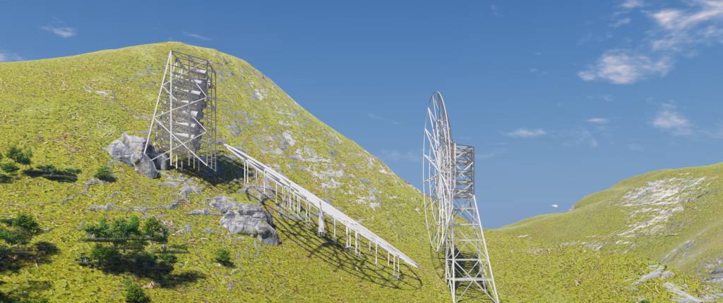 Artistic representation of the Bingo Radio Telescope