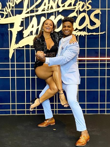 Viviane Araújo with ex-partner Adeilton Ribeiro on 'Super Dança dos Famosos' - clone / instagram - clone / instagram