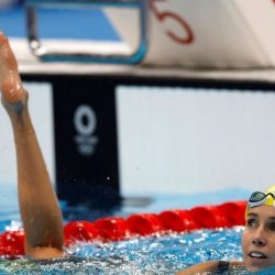 Australian swimmer sets record with seven Olympic medals