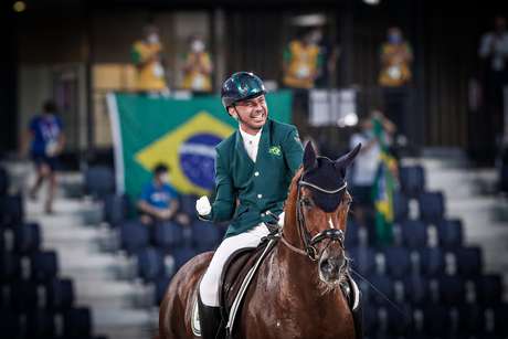 Rodolfo Riscala won the silver medal in dressage