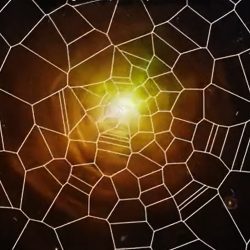 Seeing a “spider web” around the star spotted by Hubble