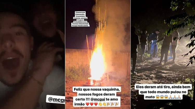 A Fazenda 2021: Thomaz Costa shows MC Gui fireworks outside a reality show - clone / Playplus - clone / Playplus