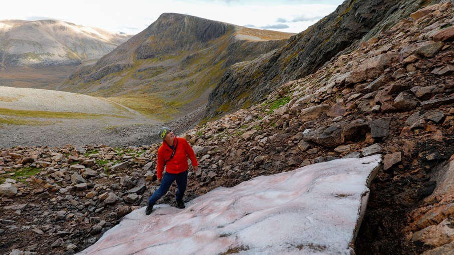 Ian Cameron discovered only a small amount of ice in the entire mountain.