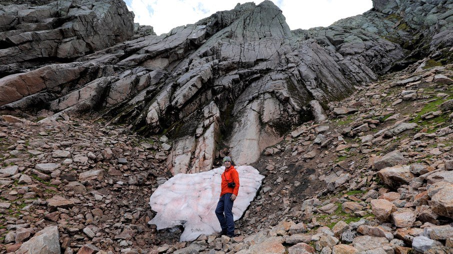 Ian Cameron discovered only a small amount of ice in the entire mountain.