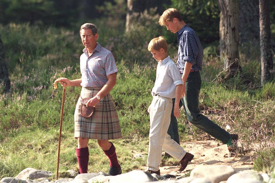 Princes Charles, William and Harry