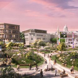 Heatherwick Studio unveils proposal for Nottingham city center