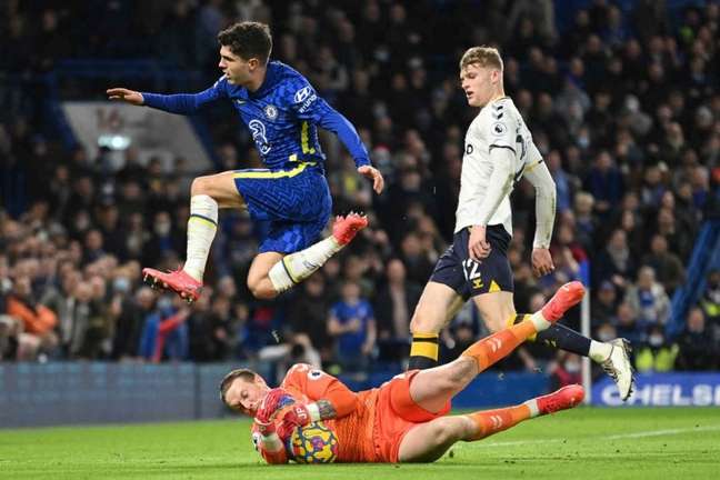 Chelsea reached 37 points in the Premier League by drawing with Everton (Photo: Justin Tallis/AFP)