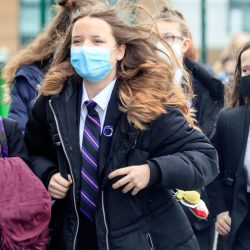 United Kingdom.  High school students are expected to wear masks in public areas from Monday.