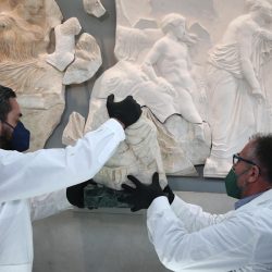 Part of Parthenon returns to Greece, heating up debate over UK assets