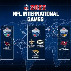 The NFL announces which teams will play international matches in 2022