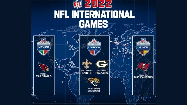 The NFL announces which teams will play international matches in 2022