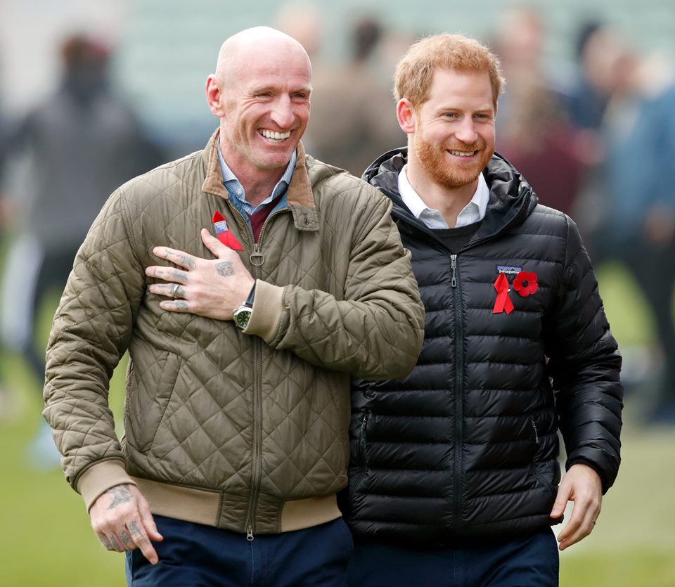 Gareth Thomas and Prince Harry