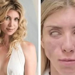 The R,000 plastic surgery goes wrong and leaves the ex-Russian girl without smiling or closing her eyes