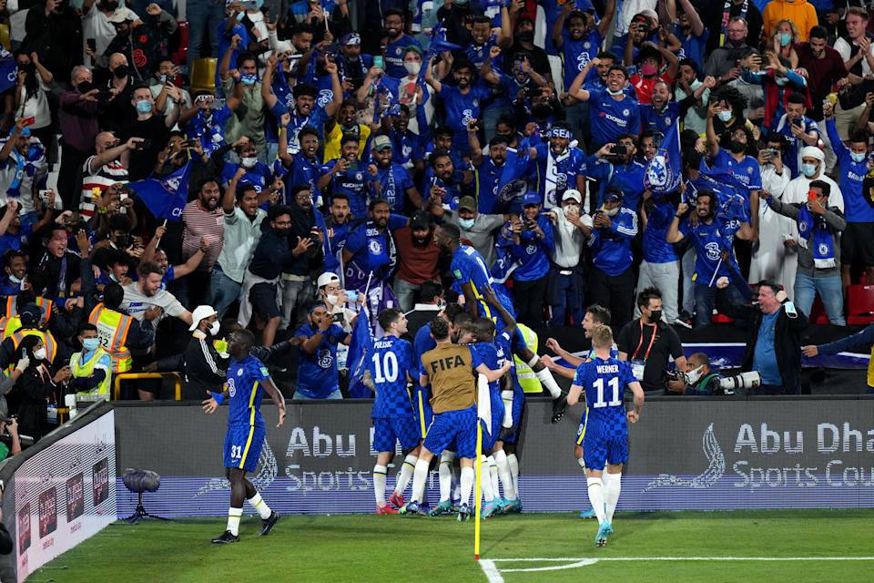 Chelsea players celebrate the goal that gave the club the World Cup (Photo: Angel Martinez - FIFA / FIFA via Getty Images)