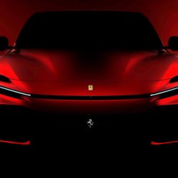 The first teaser for the Ferrari SUV has been revealed, the new Purosangue