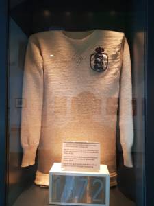 England shirt from 1872 in the Manchester Football Museum