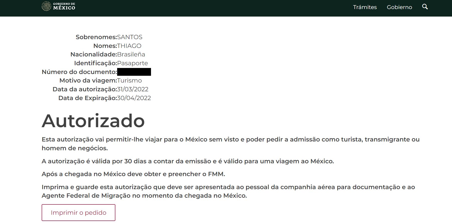 Mexico e-authorization