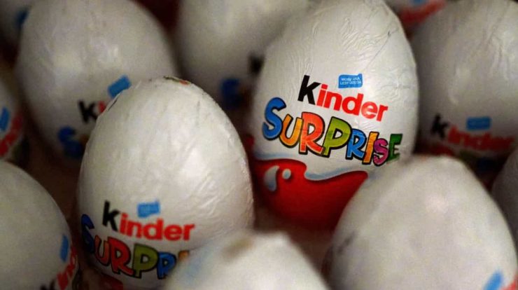 United Kingdom.  Salmonella cases can lead to recall of the Kinder egg block