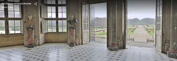 A virtual tour of the castle of Vaux-le-Vicomte in France