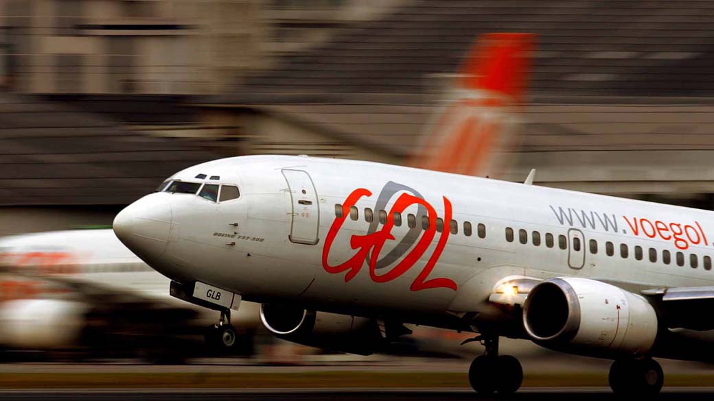 GOL plane taking off from Congonhas airport