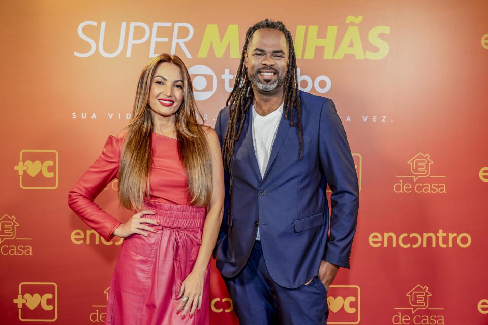 Patricia Poeta and Manuel Soares in Globo (Photo: Kelly Fusaro/Globo)