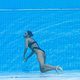 American Anita Alvarez collapses during synchronized swimming at the World Aquatics Championships in Budapest - Ole SCARFF / AFP