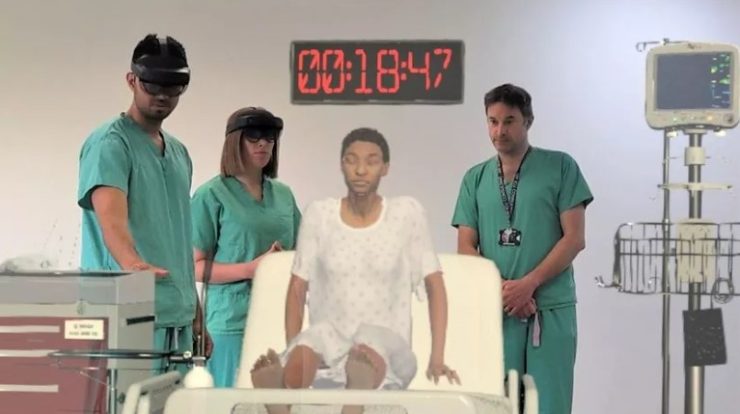 UK medical students attend holographic patients