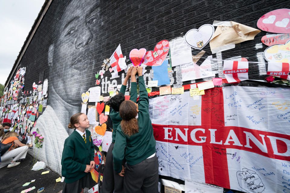 Rashford received racist messages after England's defeat in the European Championship final.  Photo: Danny Lawson/PA Images via Getty Images