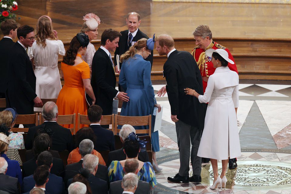 Color photo.  Meghan Markle and Prince Harry