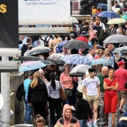 ″Rain and lightning.″ The UK faces heavy rain and flooding