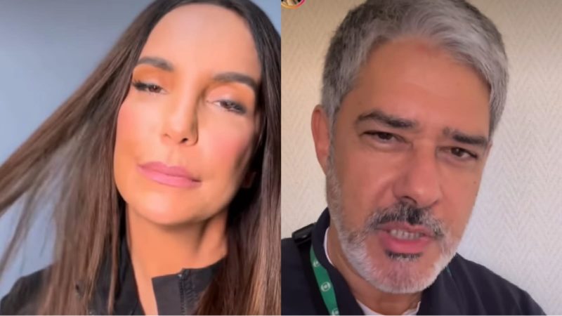 Ivete Sangalo, after being ignored by William Bonner, sends a message