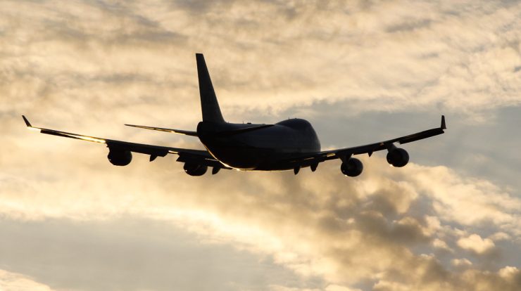 Over three years, more than 40,000 flights have taken off from or landed in the UK.