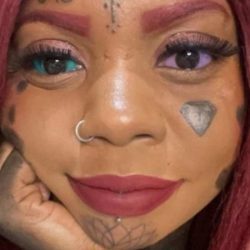 A woman who has tattoos on her eyelids may lose her sight