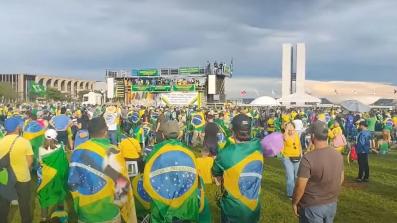 Pro-Bolsonaro demonstration in Brasilia