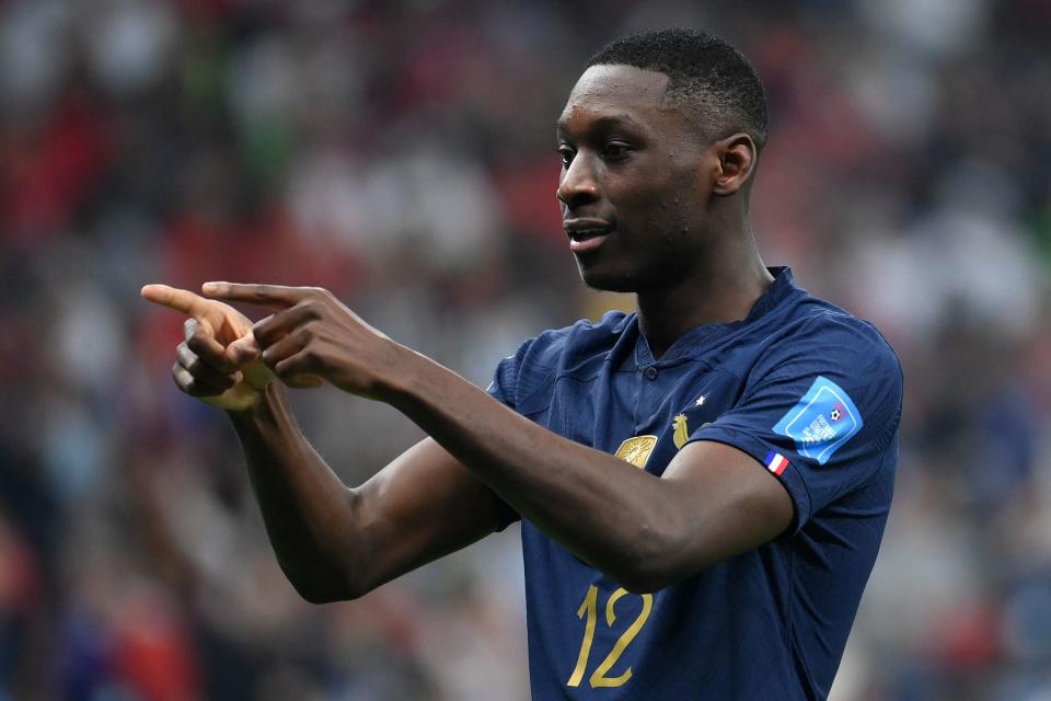 Kolo Mwani, the French striker, in the World Cup in Qatar.  Photo: FRANCE FIFE/AFP via Getty Images